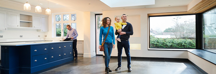 Family looking for their first house