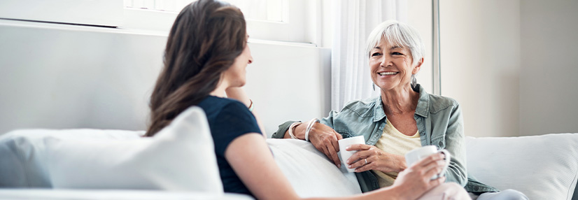 Older woman seeking advice from a financial adviser