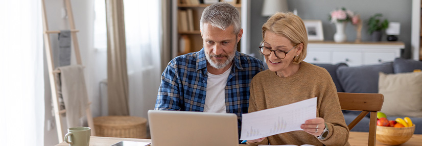 Couple planning for their retirement