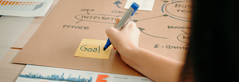 Business owner planning strategy
