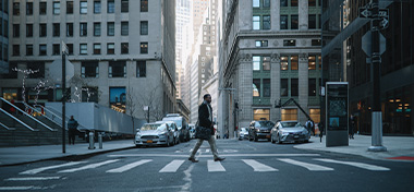 Business man in Manhattan