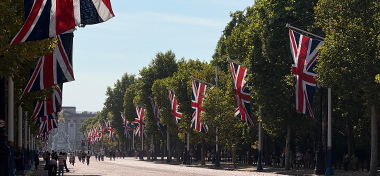 Flags On The Mall, London,