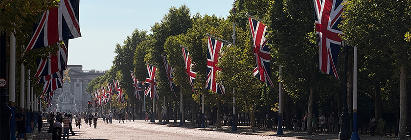 Flags On The Mall, London,