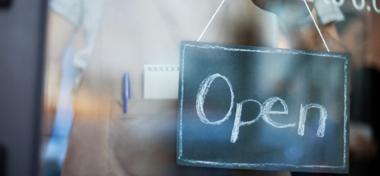 Open shop sign