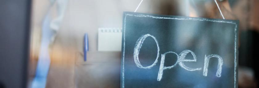 Open shop sign