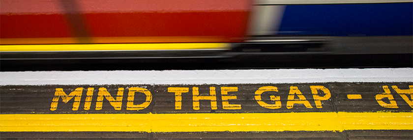 Mind the gap on the tube