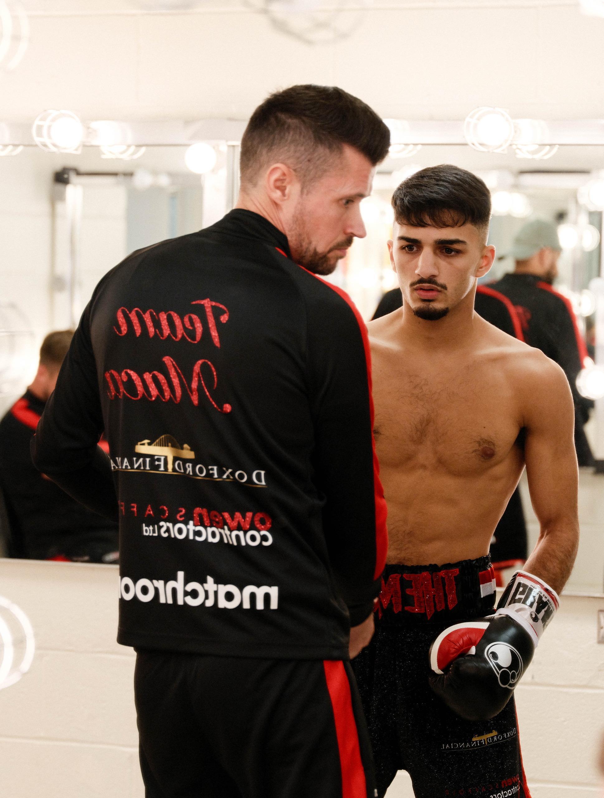 adam with trainer