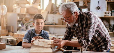 grandad and grandson