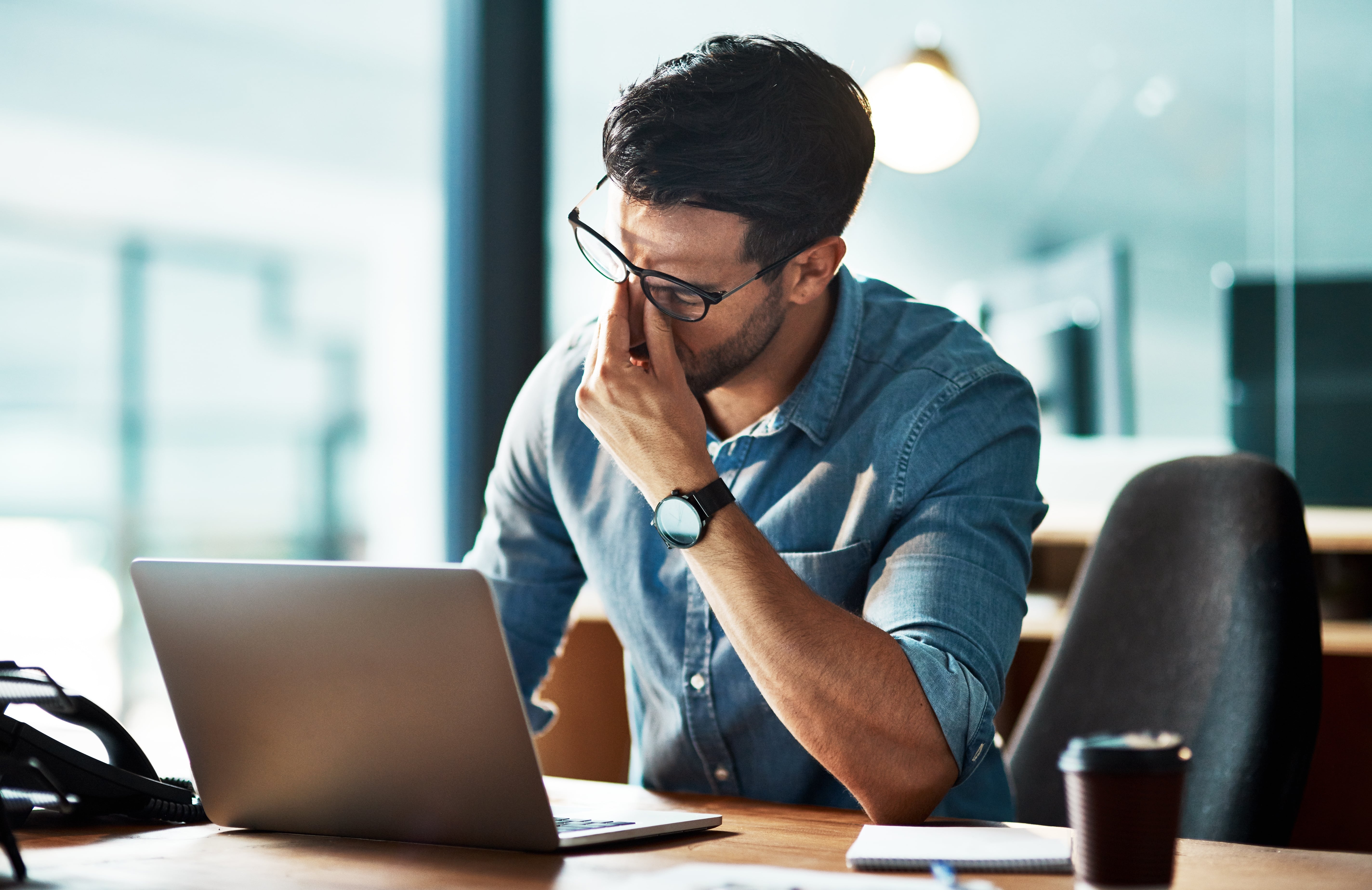 Frustrated man