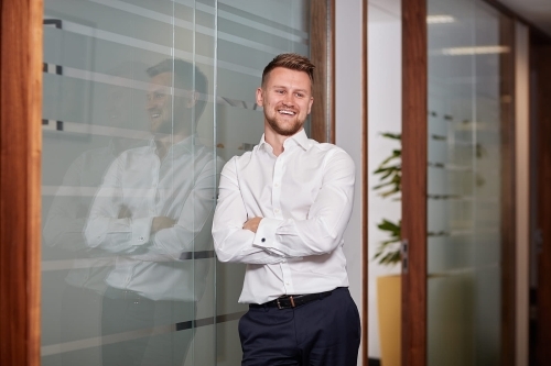 man smiling