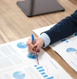 Financial adviser with client